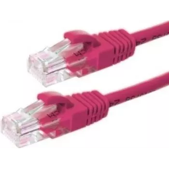 DSIT CAT5e tinklo kabelis U/UTP rožinis 100% varis 0,5 m
