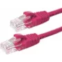 DSIT CAT5e tinklo kabelis U/UTP rožinis 100% varis 0,5 m