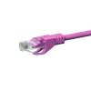 DSIT CAT5e tinklo kabelis U/UTP rožinis 100% varis 0,5 m