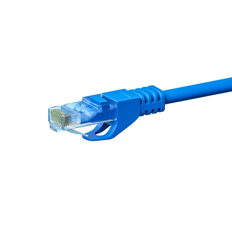 DSIT CAT5e U/UTP tinklo laidas, 2 m, mėlynas, 100% varis (DC-54-020)