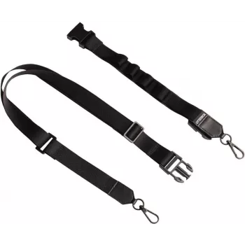 OtterBox 2-in-1 Crossbody dirželis su lanyard tvirtinimu - juoda