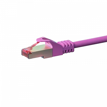 DSIT CAT 6 S/FTP LSOH tinklo jungiamasis laidas, 1 m, rožinis