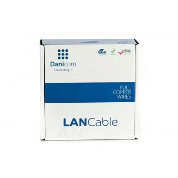 DSIT DANICOM CAT5E FTP 100m lankstus tinklo kabelis PVC (Fca) - DC-FTP5E-100-FCA