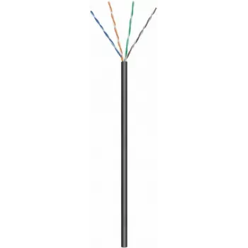DSIT CAT6 U/UTP 50 m lauko tinklo kabelis, juodas, CCA (DC-OUT-UTP6CCA-50S)