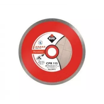 RUBI DIAL DIAM. CPR 115 SUPERPRO 115 mm nuolatinio krašto deimantinis diskas porceliano ir akmens pjovimui