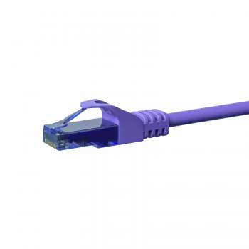 DSIT CAT6a tinklo laidas 100% varis - U/UTP - 0,15 m - violetinis (DC-U6A8-001)