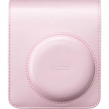 Fujifilm Instax Mini 12 fotoaparato dėklas alyvinės spalvos, PU oda su dirželiu