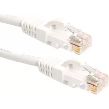 DSIT CAT6a tinklo kabelis 100% varis U/UTP 0,50 m baltas (DC-U6A2-005)