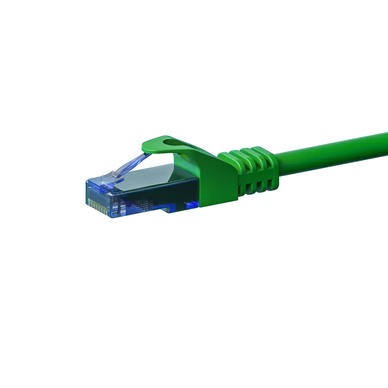 DSIT CAT6a U/UTP 100% vario jungiamasis laidas 0,5 m žalias