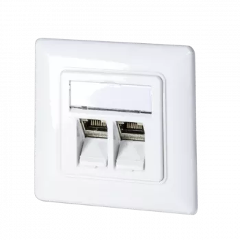 DSIT Keystone Faceplate, balta (DC-Wall-Key-W)