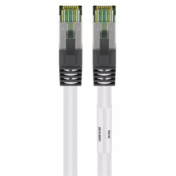 DSIT RJ45 tinklo kabelis S/FTP PiMF CAT 8 baltas 0,25 m