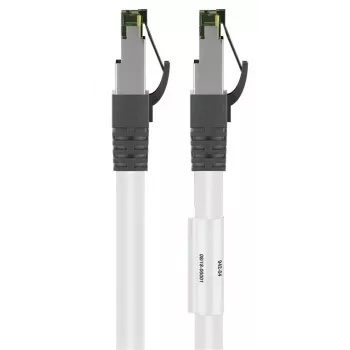 DSIT RJ45 tinklo kabelis S/FTP PiMF CAT 8 baltas 0,25 m