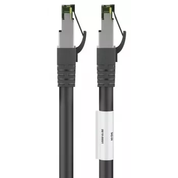 DSIT Cat8 S/FTP PiMF tinklo jungiamasis kabelis RJ45, 0,5 m, juodas, 40Gbps