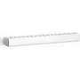 DSIT 19 inch 1U horizontalus kabelių tvarkymo skydelis su dangteliu, baltas (DS-1902-W)