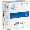 DSIT DANICOM CAT6A UTP 50m lauko kieto vario PE kabelis (Fca) - juodas