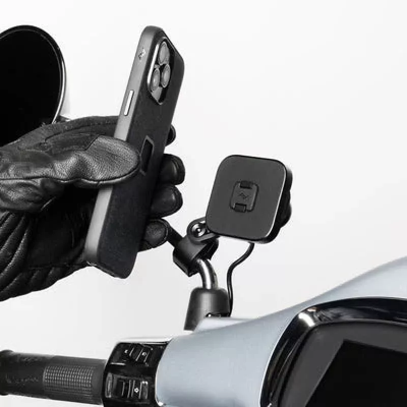 Motociklo veidrodėlio laikiklis su įkrovimu Peak Design Mobile (M-MM-AK-BK-1)