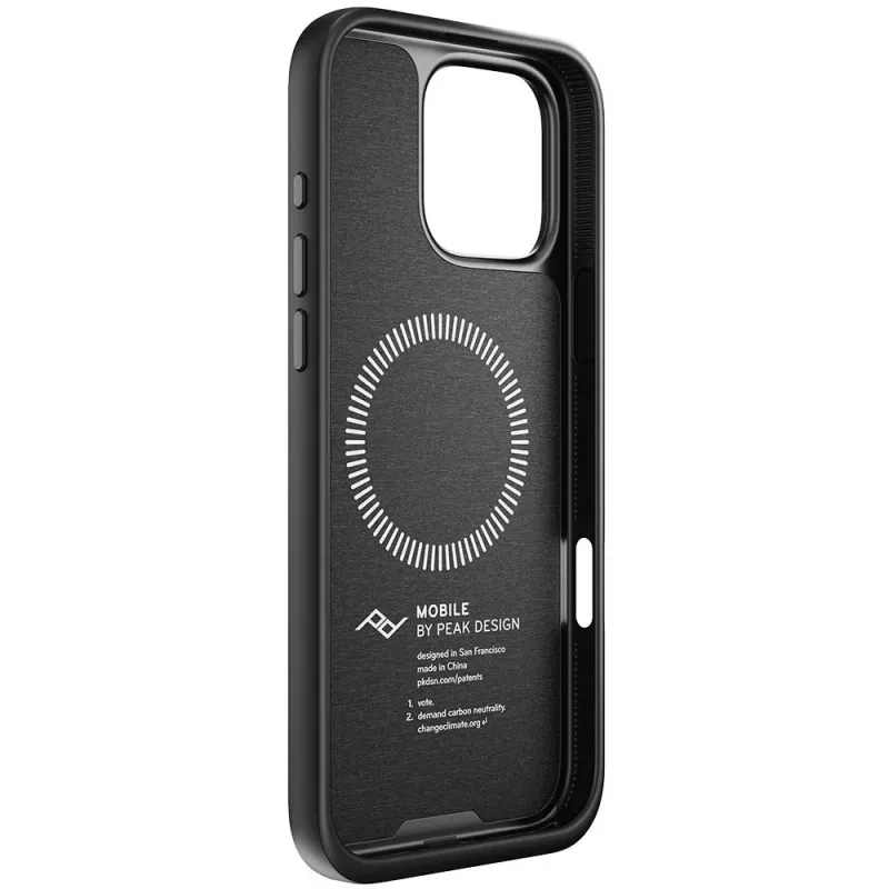 Dėklas su kilpa Peak Design Mobile Everyday, skirtas Apple iPhone 16 Pro Max, antracito spalvos (M-LC-BV-CH-1)