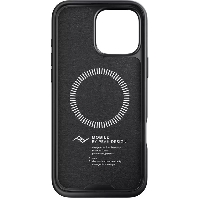 Dėklas su kilpa Peak Design Mobile Everyday, skirtas Apple iPhone 16 Pro Max, antracito spalvos (M-LC-BV-CH-1)