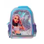 KIDS Wow Holo holografinė mokyklinė kuprinė 14L A4 mergaitėms, vaivorykštinė