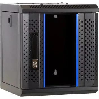 DSIT 6U 10 inch sieninis serverio spintelė su stiklo durimis, 312x310x352 mm, juoda (DS10-3306)