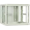 DSIT 9U reversibilus sieninis serverių kabinetas su stiklo durimis, baltas, 600x600x501 mm (DS6609W-DOUBLE)