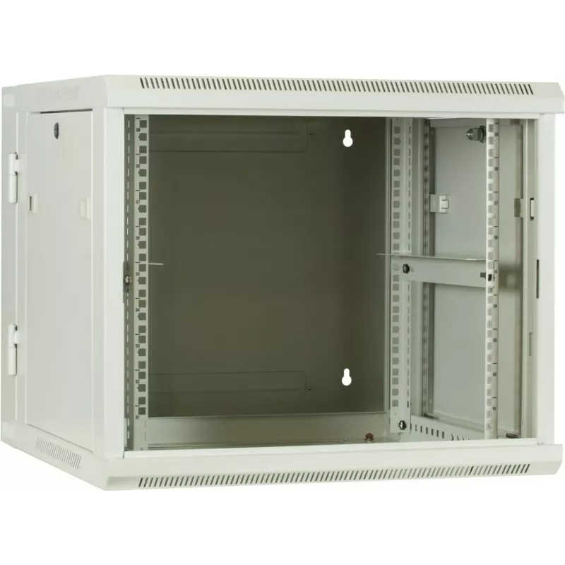 DSIT 9U reversibilus sieninis serverių kabinetas su stiklo durimis, baltas, 600x600x501 mm (DS6609W-DOUBLE)