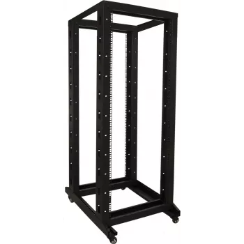 DSIT 32U 19 inch laisvai pastatoma serverių spinta ant ratukų, 600x800x1600 mm, juoda, nesurinkta