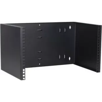 DSIT 6U 19 inch sieninis fiksuotas rėmas, 300 mm gylio, juodas (DS-WMB6-M)