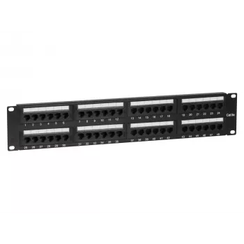 DS-IT CAT 5e UTP tinklo skirstymo skydelis, 19 inch, 48 prievadų (DS-Patch5-48UTP)