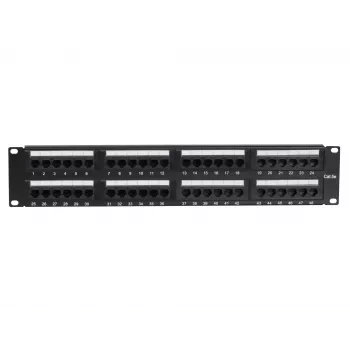 DS-IT CAT 5e UTP tinklo skirstymo skydelis, 19 inch, 48 prievadų (DS-Patch5-48UTP)