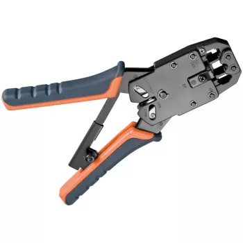 DSIT DC-TOOL-RJ45PRO profesionalus crimping įrankis RJ45 jungtims su kabelio pjaustytuvu ir nuėmikliu