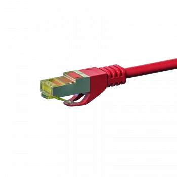 DSIT Cat.7 S/FTP tinklo kabelis RJ45, PiMF, raudonas, 0,5 m (DC-75-005)