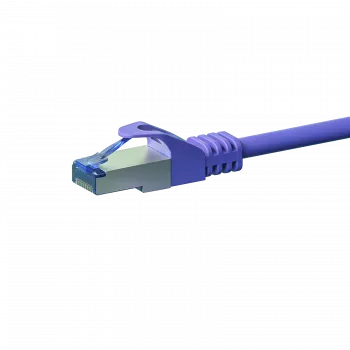 DSIT CAT 6a S/FTP LSZH tinklo jungiamasis kabelis 15 m violetinis