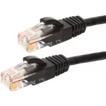 DSIT CAT6 tinklo jungiamasis laidas U/UTP, 2 m, juodas, 100% varis (DC-60-020)