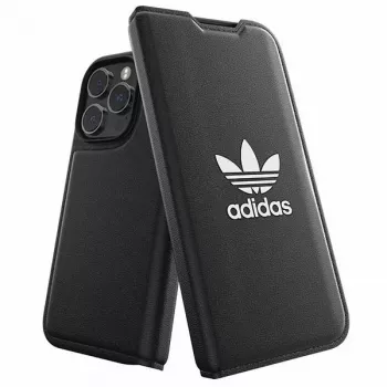 Adidas Originals Basic Booklet dėklas, skirtas iPhone 14 Pro, juodas ir baltas