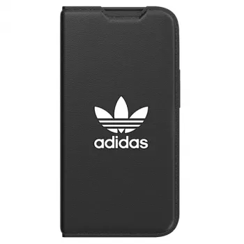 Adidas Originals Basic Booklet dėklas, skirtas iPhone 14 Pro, juodas ir baltas