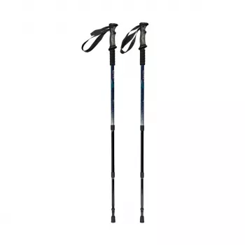 CMP Bern 3 sekcijų laipiojimo lazdos iš 7075 aliuminio, juodos/mėlynos spalvos, 65-135 cm