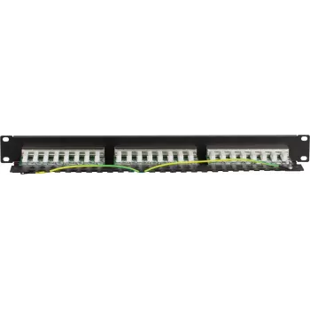 DS-IT CAT 5e FTP 24 prievadų 19 colių stelažinis skydelis