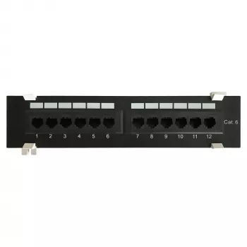DS-IT CAT 6 sieninis skydelis, 12 prievadų UTP (DS-Patch6-12UTP-WM)