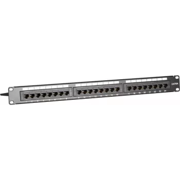 DSIT DS-Patch6a-24UTP 24 prievadų CAT6a UTP skydelis, 19 inch 1U, 10GbE, PoE+