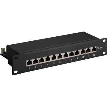 DSIT DS-10Patch6a-12STP 10 colių 12 prievadų STP CAT 6a skydinė jungtis