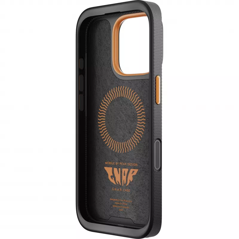dėklas Peak Design Mobile GNAR skirtas Apple iPhone 16 Pro, juodos spalvos (M-MX-BU-BK-1)