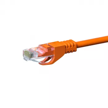 DSIT CAT5e U/UTP tinklo jungiamasis kabelis, 30 m, oranžinis, 100% varis, RJ45, 1 Gbps, 100 MHz, PVC apvalkalas