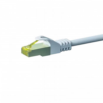 DSIT CAT 7 S/FTP PiMF tinklo jungiamasis laidas, RJ45 kištukas į RJ45 kištuką, 0,5 m, baltas