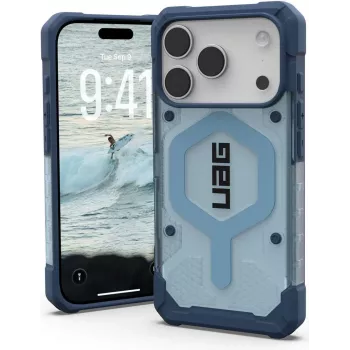 UAG Pathfinder Clear MagSafe dangtelis su riešo dirželiu, skirtas Apple iPhone 17 Pro - permatomas