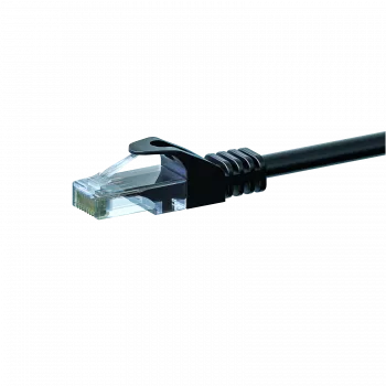 DSIT CAT 6 U/UTP tinklo kabelis, 1,5 m, juodas, CCA, RJ45, Gigabit Ethernet