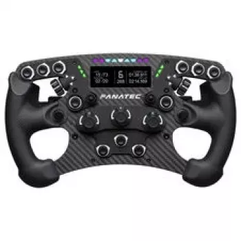 Fanatec ClubSport Formula V3 vairas, 290 mm, 2,7 inch OLED ekranas, RGB RevLED, magnetiniai perjungikliai, anglies pluoštas, Alcantara, juodas