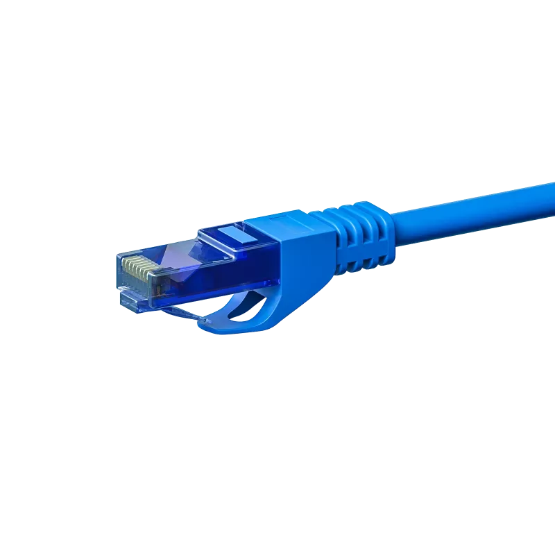 DSIT CAT6a tinklo kabelis 100% varis - U/UTP - 7,50 m - mėlynas (DC-U6A4-075)