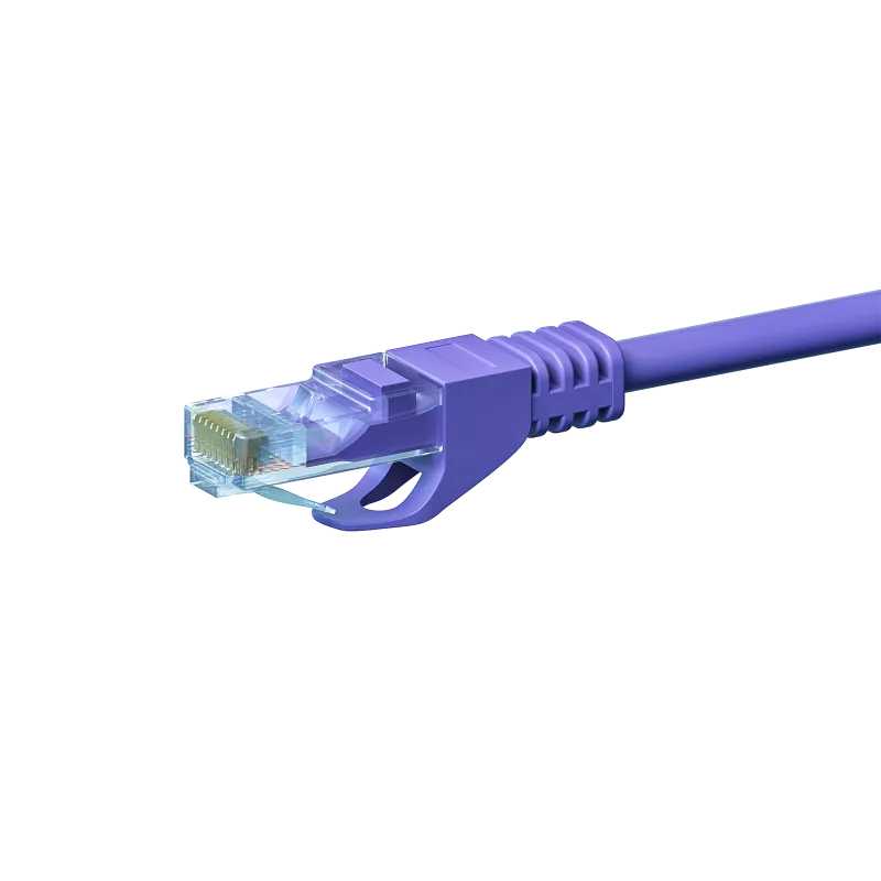 DSIT CAT5e Ethernet Patch Laidas U/UTP 1m Violetinė 100% Varis
