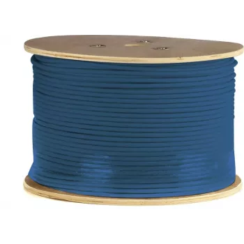 DSIT DANICOM CAT6A U/UTP 500m lankstus PVC kabelis (Fca) – 10Gbps, 500MHz, vientisas varis, vidaus patalpoms